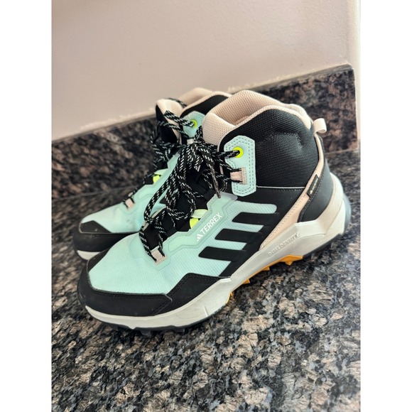 Adidas Terrex Free Hiker Gore-Tex Women's Hiking Boots Mint Black IF4850 Size 9 - Picture 3 of 9